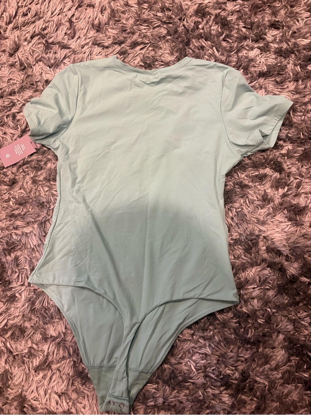Auden Women's Short-Sleeve Light Green Bodysuit
